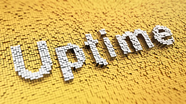 Pixelated Uptime — Stok fotoğraf