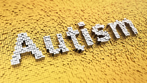 Pixelated Autism — Stockfoto