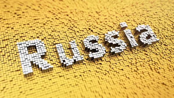 Pixelated Russia — Stock Photo, Image