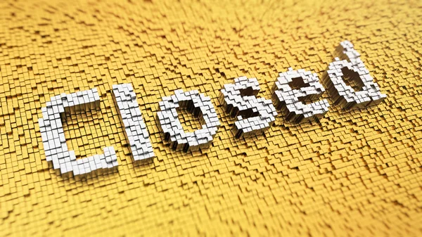 Pixelated Closed — Stock Photo, Image