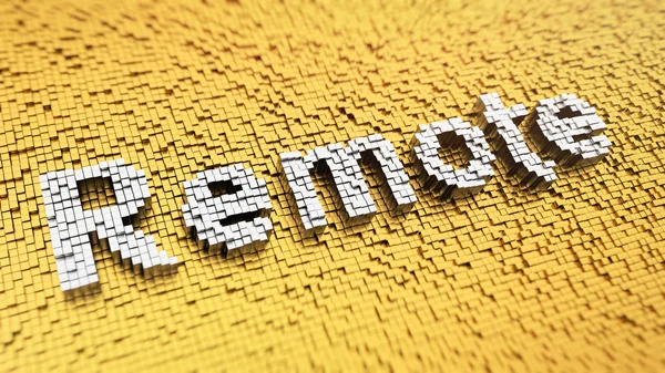 Remoto Pixelato — Foto Stock