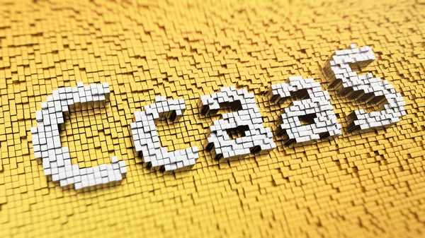 Pixelated Ccaas — Stockfoto