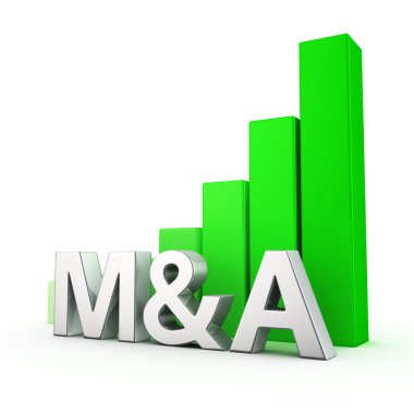 Growth of M&A clipart