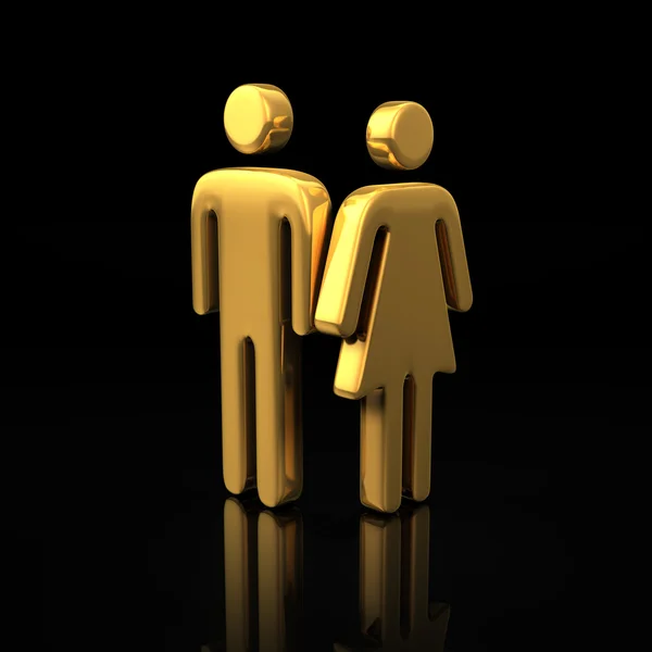 Symbole für Mann und Frau — Stockfoto