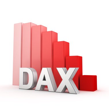 DAX index down clipart