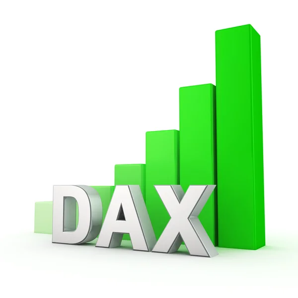 DAX index fel — Stock Fotó