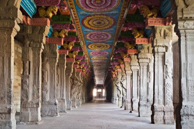 Inside Meenakshi temple clipart
