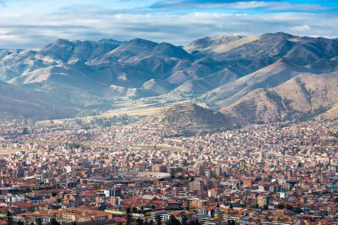 Cusco aerial view clipart