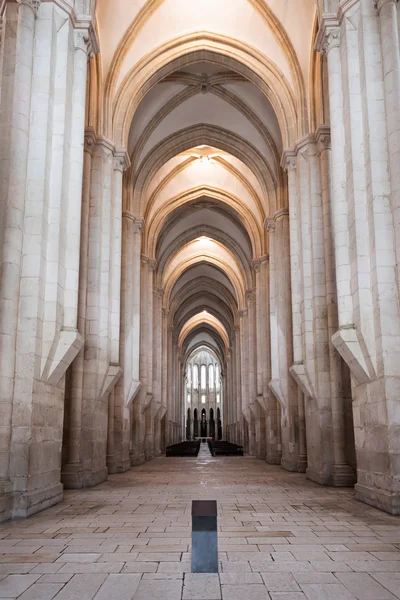 Alcobaça kloster interiör — Stockfoto