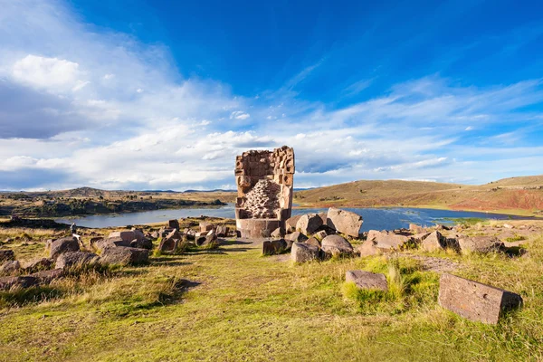 Sillustani, jezioro Umayo — Zdjęcie stockowe