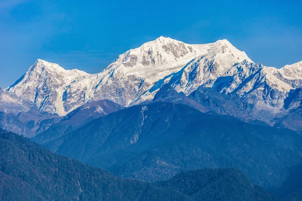 De mening van de berg van de Kangchenjunga — Stockfoto