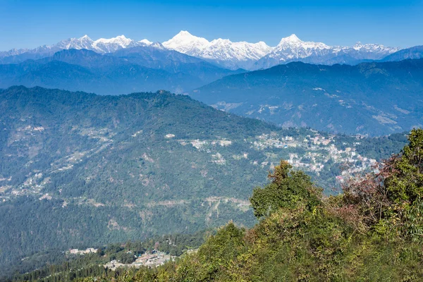 Kangchendzönga Ansicht, Gangtok — Stockfoto