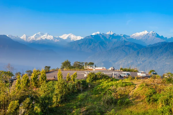 Kangchenjunga aussichtspunkt, bläht sich auf — Stockfoto