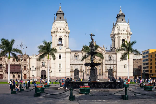 Basilika Kathedrale, Lima — Stockfoto