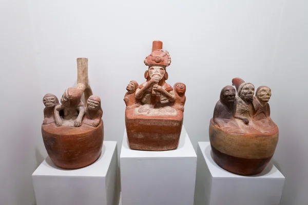 Ceramiki, Muzeum Larco — Zdjęcie stockowe