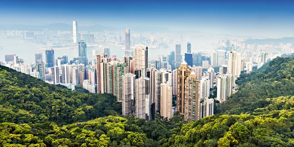 Porto di victoria di Hong kong — Foto Stock