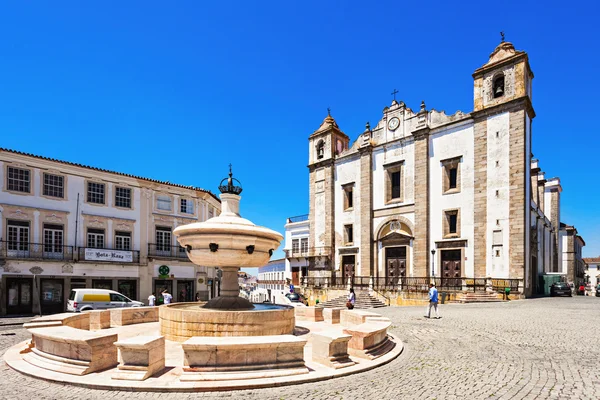Piazza Giraldo, Evora — Foto Stock