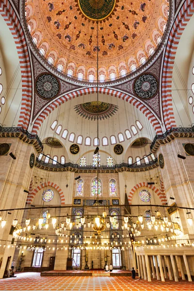 Süleymaniye Camii iç — Stok fotoğraf