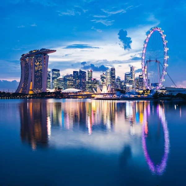 Singapore skyline della città — Foto Stock