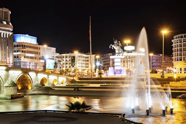 Het plein van Macedonië — Stockfoto