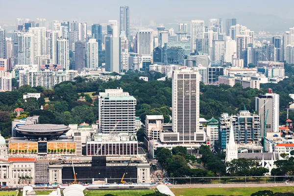 Singapore skyskraporna — Stockfoto