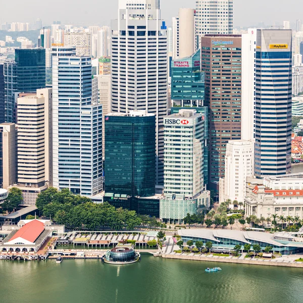 Os arranha-céus de Singapura — Fotografia de Stock