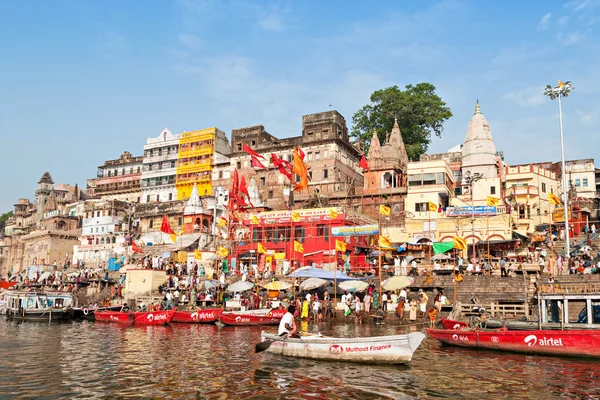 Los ghats de Varanasi — Foto de Stock