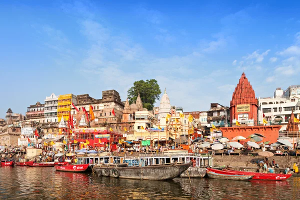 Los ghats de Varanasi — Foto de Stock