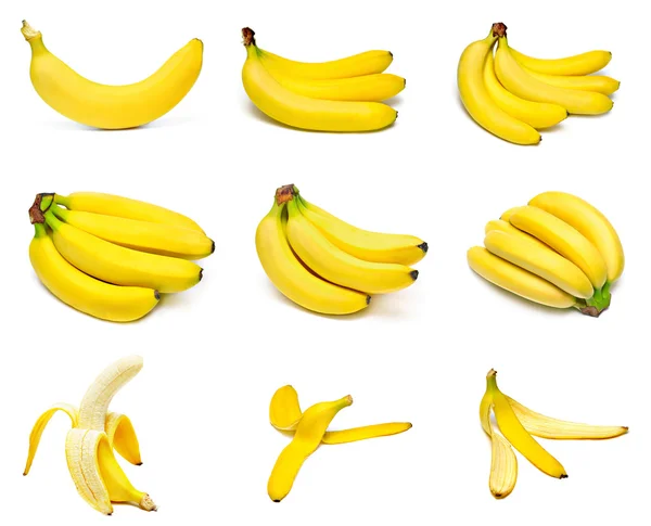 Ripe bananas set — Stock Photo, Image