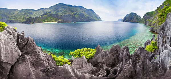 Panorama da lagoa — Fotografia de Stock