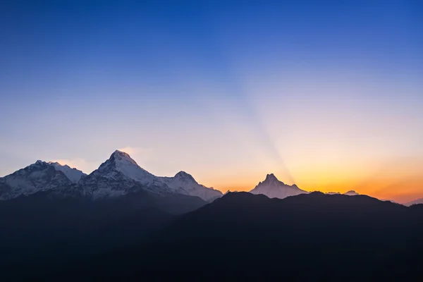 Surise i himalaya — Stockfoto