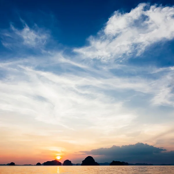 Havet solnedgången — Stockfoto