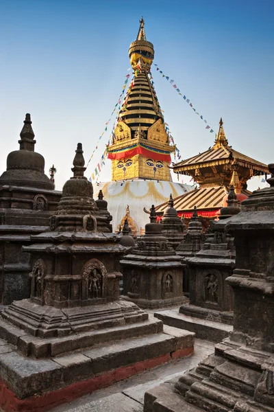 Tempio di Swayambhunath, Nepal — Foto Stock
