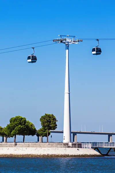 Téléphérique à Lisbonne — Photo