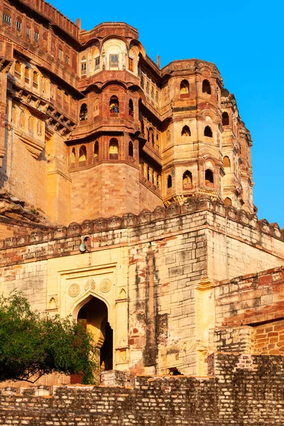 Mehrangarh Fort Est Situé Dans Ville Jodhpur Dans Rajasthan Est — Photo