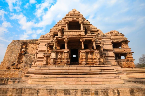 Sasbahu Temple Sas Bahu Mandir 인도의 마드히야 프라데쉬주 리오르에 쌍둥이 — 스톡 사진