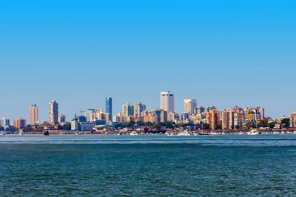 Mumbai Città Skyline Vista Panoramica Nariman Point Marine Drive Mumbai — Foto Stock