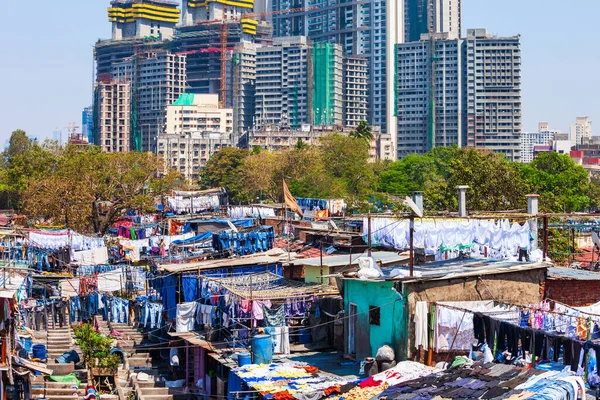 Dhobi Ghat Open Air Laundry Mumbai City Maharashtra State India — Stock Photo, Image