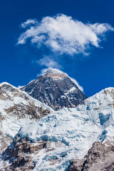 Everest Fjällrökning Khumbu Eller Everest Regionen Himalaya Nepal — Stockfoto