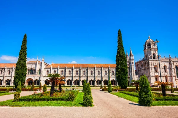 Jeronimos Manastırı Portekizce Jeronimos Manastırı Portekiz Lizbon Şehrinde Bulunan Eski — Stok fotoğraf