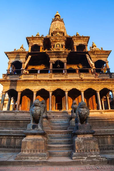 Krishna Mandir Lub Krishna Temple Placu Patan Durbar Lalitpur Lub — Zdjęcie stockowe