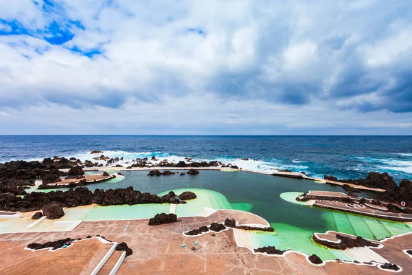 Lávové Bazény Městě Porto Moniz Ostrově Madeira Portugalsko — Stock fotografie