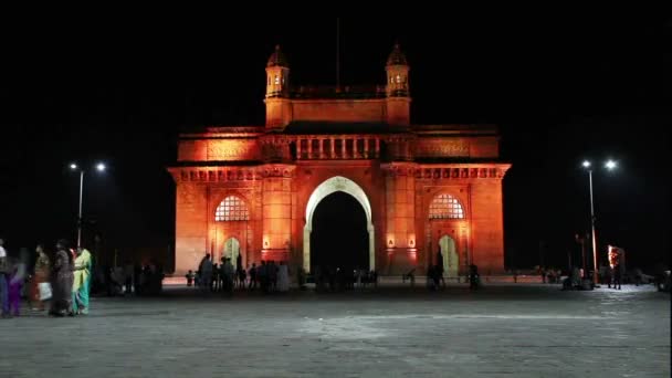 Zeitraffer am Tor zu Indien — Stockvideo