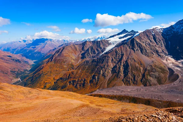 Góry Regionie Elbrus Najwyższy Szczyt Rosji Europie — Zdjęcie stockowe