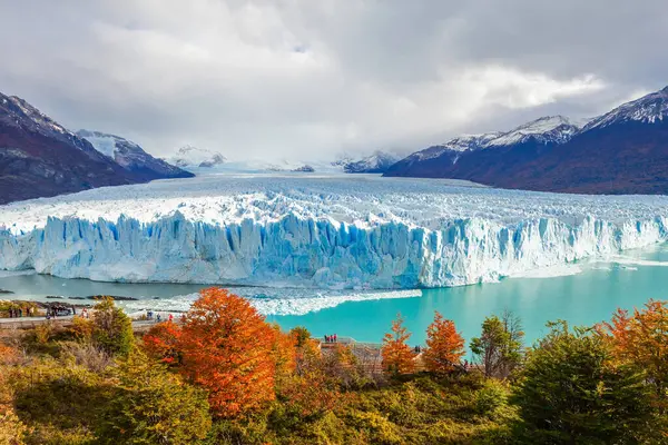 Vista Panorámica Del Glaciar Perito Moreno Glaciar Localizado Parque Nacional —  Fotos de Stock