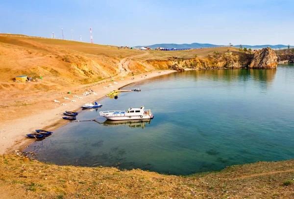 Bajkalské Jezero Vesnice Khuzhir Ostrově Olkhon Sibiři Rusku Jezero Bajkal — Stock fotografie