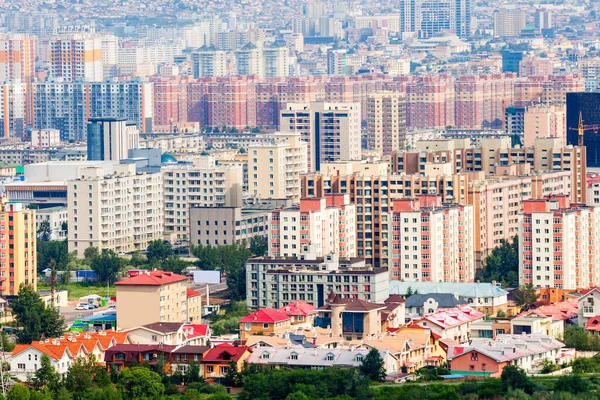 Ulaanbaatar Oder Ulan Bator Luftaufnahme Vom Aussichtspunkt Des Zaisan Memorial — Stockfoto