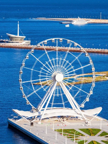 Bakou Ferris Wheel Également Connu Sous Nom Bakou Eye Est — Photo