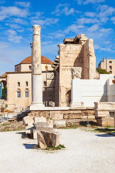 Hadrian Kütüphanesi Yunanistan Daki Atina Akropolünün Kuzey Tarafında Roma Mparatoru — Stok fotoğraf