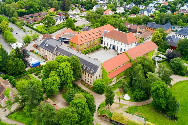 Museo Norvegese Storia Culturale Norsk Folkemuseum Vista Panoramica Aerea Situato — Foto Stock
